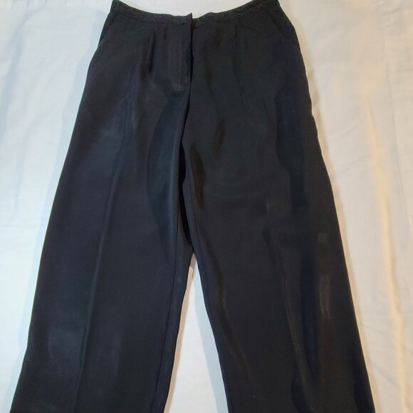 Norton McNaughton Petites Black Slacks Size 6P Classic Fit Career Pants - Picture 1 of 7